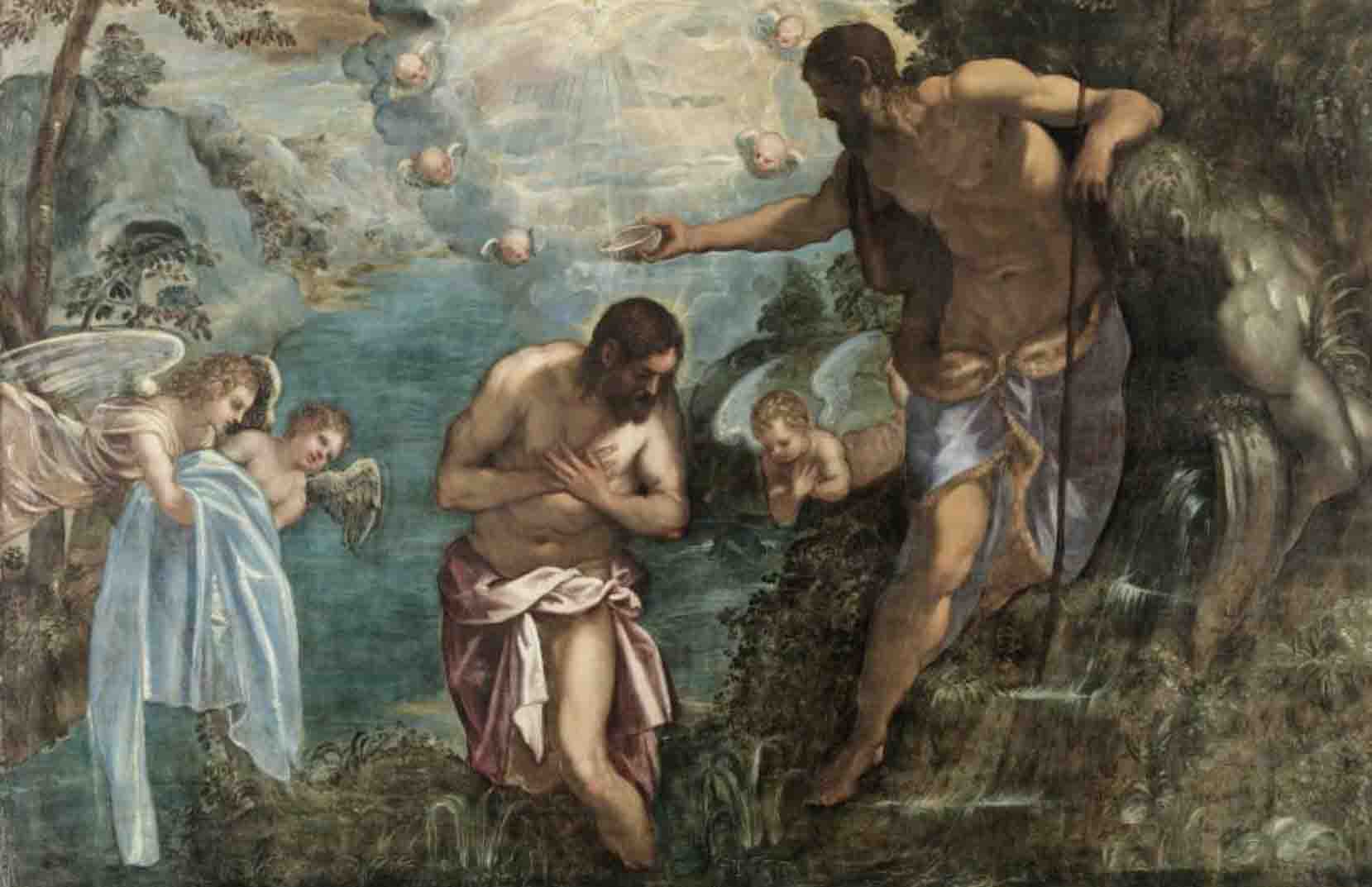 Baptism of Christ (1580s) by workshop of Jacopo Tintoretto